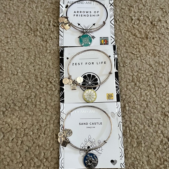 Alex and Ani Bundle Lot of 3 Bangle Bracelets - Picture 2 of 10